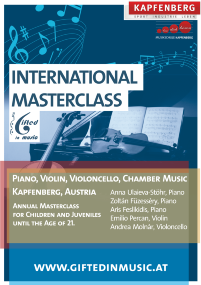 Gifted in Music International Masterclass Kapfenberg